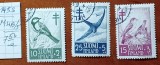 FINLANDA-1953-'' CRUCE-ROSIE''--FAUNA-PASARI-Serie completa-stampilat'' -Vezi-Scan
