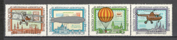 Ungaria.1974 Posta aeriana:Expozitia fiatelica AEROFILA-Aviatie SU.382