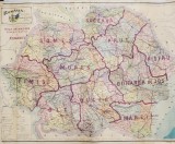 Romania, Harta Administrativa si pe Judete, 1939