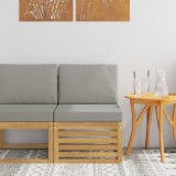 vidaXL Canapea Exterior Lemn Masiv Acacia Alb Durabila pentru Gradina Terasa