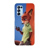 Husa compatibila cu Oppo A54s, Viceversa, model Nick Zootopia, Silicon, TPU, Transparent, Carcasa
