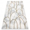 Exclusiv EMERALD covor 1016 glamour, stilat, art deco, marmură cremă / aur, 200x290 cm