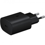 Incarcator Retea USB Samsung Galaxy S21 5G / Galaxy S21+ 5G / Galaxy S21 Ultra 5G, Fast Charge, 25W, 1 X USB Tip-C, Negru