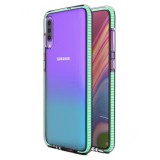 Husa Spring Color Samsung Galaxy A70 Mint, Transparent