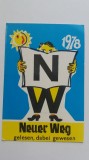 C9 8 - 1978 - Calendar de buzunar - reclama Neuer Weg