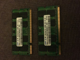 2GB (pereche) memorii RAM SAMSUNG pentru laptop