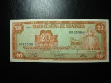 NICARAGUA 20 CORDOBAS 1972 AUNC