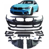 Bara frontala sport + lama spoiler potrivita pentru BMW Seria 3 F30 F31 F80 11-19 Performance AutoTuning