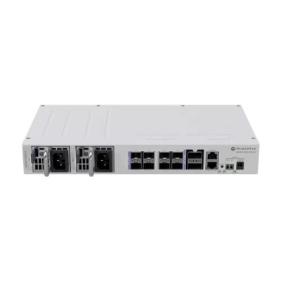 Switch 2 x QSF28 100G, 8 x SFP28 25G, 2 x RJ45 100 Mbps, 802.3bt PoE In, 1U - MikroTik CRS510-8XS-2XQ-IN foto