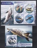 Sierra Leone 2016 - Delfini, Colita + Bloc, Cota 22 Euro (Tiraj 1000 - Vezi Numerotarea !!!), MNH