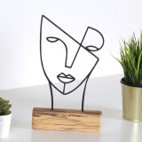 Cumpara ieftin Obiect decorativ M-034 Negru 17x30x3.5 cm