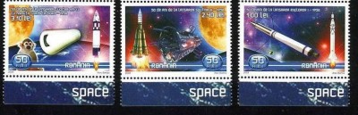 Explorarea cosmosului, spatiu, sateliti, 2008, LP 1795, MNH foto