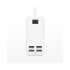 Incarcator Retea USB 4 Porturi, 2A, 15W, MIV Automotive TrustedCars, Alb, Protectie Supra-Incarcare/Scurtcircuit