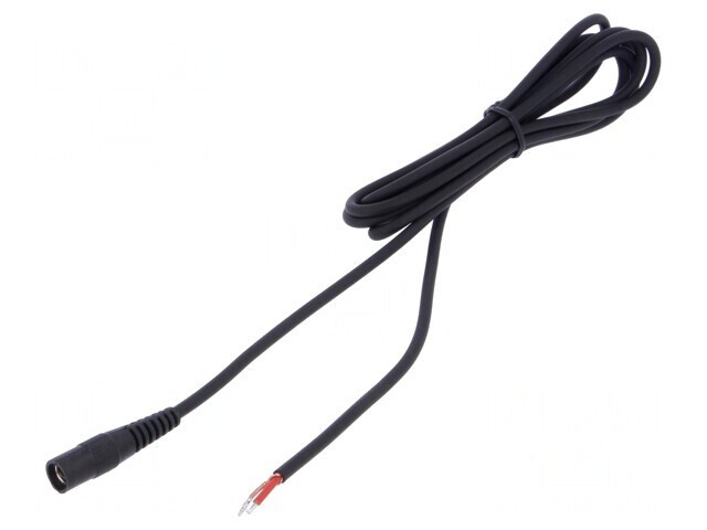 Cablu Alimentare DC 5.5/2.1 Soclu Drept Negru 2m