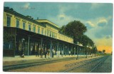 686 - GALATI, Railway Station, Romania - old postcard - unused, Necirculata, Printata