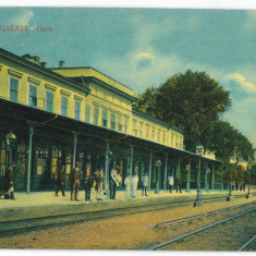 686 - GALATI, Railway Station, Romania - old postcard - unused