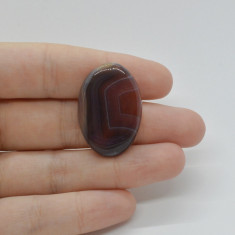 Cabochon agat botswana portocaliu 31x21x6mm c64