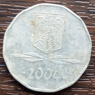 (MR10) MONEDA ROMANIA - 5.000 LEI 2004, CEA MAI RARA DIN SERIE foto