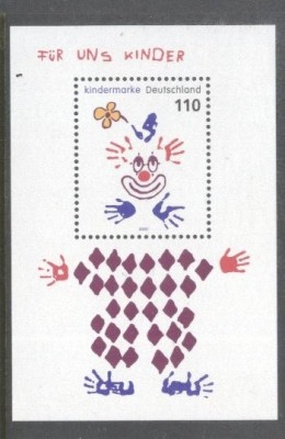 Germany Bundes 2000 Kids Children perf. sheet Mi.B53 MNH DA.180 foto