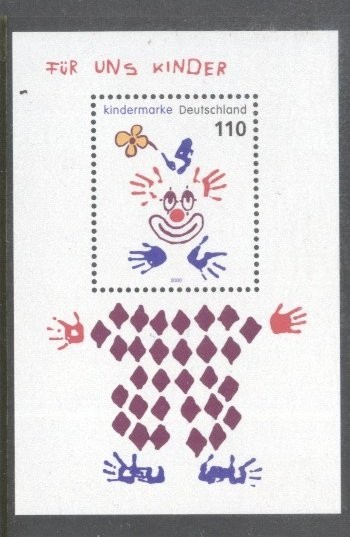 Germany Bundes 2000 Kids Children perf. sheet Mi.B53 MNH DA.180