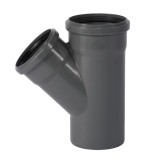 Racord HT 125/110 45 Grade pentru Scurgere Menajeră cu Etanșare şi Izolare Fonică