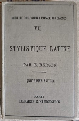 STYLISTIQUE LATINE-E. BERGERAT-249591 foto