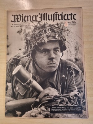 revista nazista austria 18 august 1943-art. foto de pe front,ucraina,razboiul foto