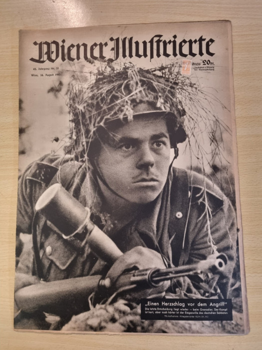 revista nazista austria 18 august 1943-art. foto de pe front,ucraina,razboiul