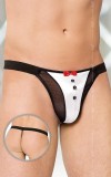 Chiloti Fantezie String Ospatar, Negru, S/L, Alb, Softline