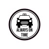 Abtibild &quot;ALWAYS ON TIME &quot; Cod:TAG 055 / T2 Automotive TrustedCars, Oem