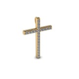 Pandativ din aur galben de 14K in forma de cruce