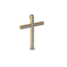 Pandativ din aur galben de 14K in forma de cruce