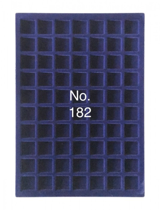SAFE 182 Tava mare albastra pentru monede cu 70 locasuri de 26 mm