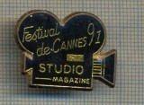 Y 12 INSIGNA - FESTIVAL DE CANNES 91 -STUDIO MAGAZINE -PENTRU COLECTIONARI