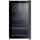 Racitor de bauturi Heinner HBC-M93BKE, clasa E, capacitate 93L, capacitate incarcare: 115 doze (355 ml, iluminare LED, 3 rafturi, usa reversibila, Neg