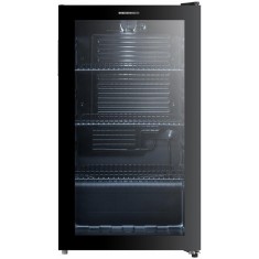 Racitor de bauturi Heinner HBC-M93BKE, clasa E, capacitate 93L, capacitate incarcare: 115 doze (355 ml, iluminare LED, 3 rafturi, usa reversibila, Neg