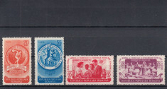 1953 LP 346 AL IV-lea FESTIVAL AL TINERETULUI SI STUDENTILOR SERIE MNH foto