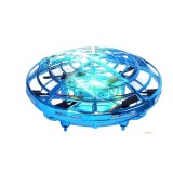 Cumpara ieftin Drona jucarie, QttvbTna, UFO, 2 viteze, 3 senzori, 5 LED-uri, 11x11x5.5cm