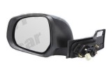 Oglinda exterioara Opel Agila (Hb), 01.2008-, Suzuki Splash (Ex), 01.2008-07.2012 , partea Stanga , culoare sticla crom, sticla convexa, cu carcasa g