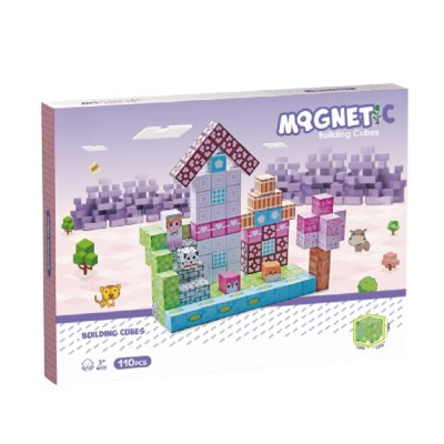 Cuburi magnetice - Universul printeselor 110 piese (2 cm) foto