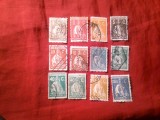 Set timbre Portugalia Ceres 1917- 1926 , 11 valori stampilate