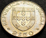 Cumpara ieftin Moneda COMEMORATIVA 2,5 ESCUDOS - PORTUGALIA, anul 1977 * cod 4995 A, Europa