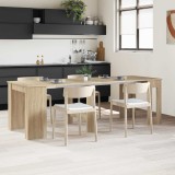vidaXL Masă de dining 240 x 85 x 75 cm Lemn prelucrat Stejar Sonoma 3424947