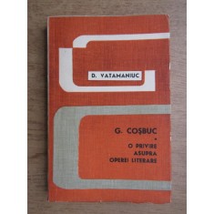 D. Vatamaniuc - G. Cosbuc. O privire asupra operei literare