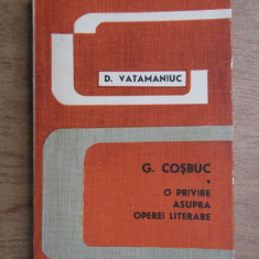 D. Vatamaniuc - G. Cosbuc. O privire asupra operei literare
