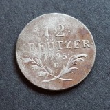 Austria 12 kreuzer 1795 C/ Praga argint Francisc ll
