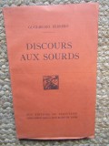 Discours aux sourds, Guglielmo Ferrero 1924