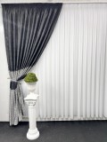 Draperie Byblos, negru&amp;amp;amp;argintiu