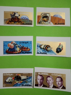 AJMAN, APOLLO 14 - SERIE COMPLETĂ MNH IMPERF. foto