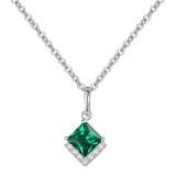 Colier Din Argint Verde Arg390FA, Argintboutique